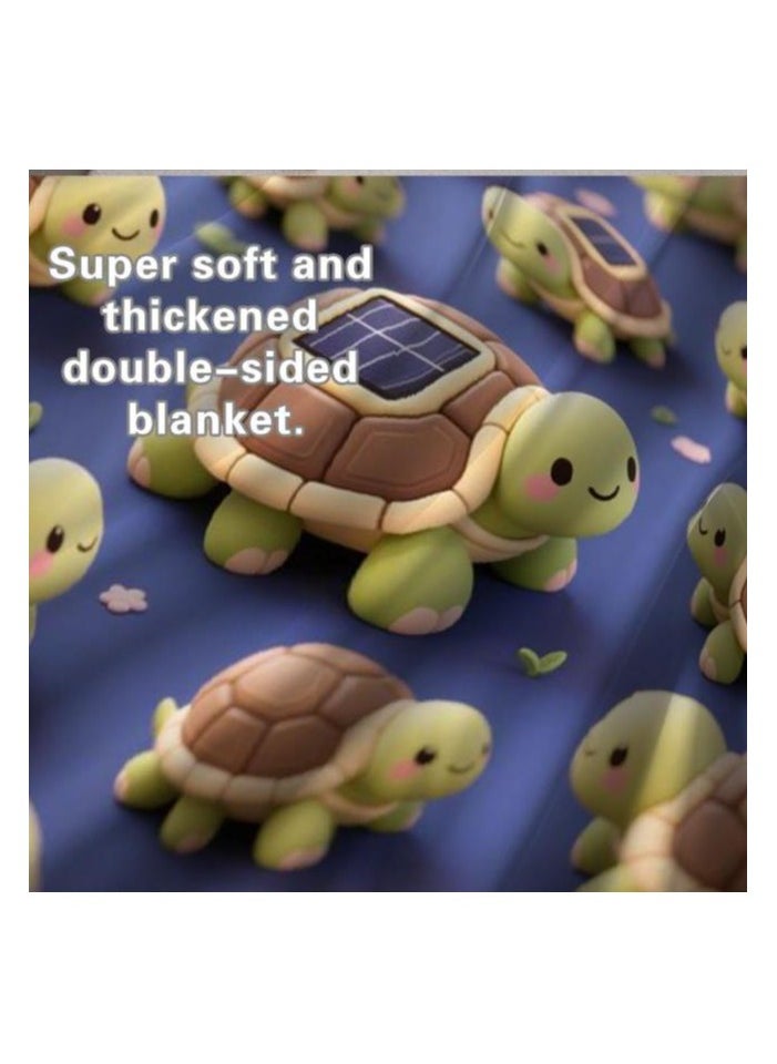 Children's or student cartoon flannel thin blanket (warm and comfortable, suitable for sleep, games) 100cm*150cm