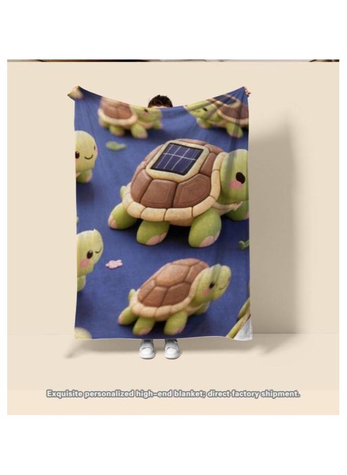 Children's or student cartoon flannel thin blanket (warm and comfortable, suitable for sleep, games) 100cm*150cm