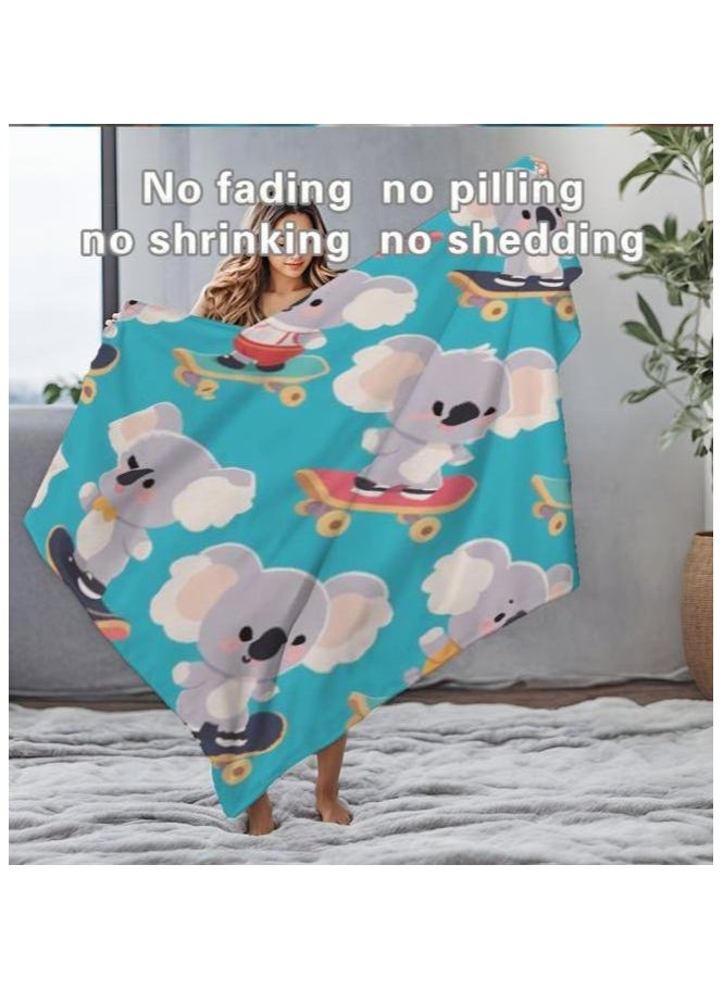 Children's or student cartoon flannel thin blanket (warm and comfortable, suitable for sleep, games) 100cm*150cm