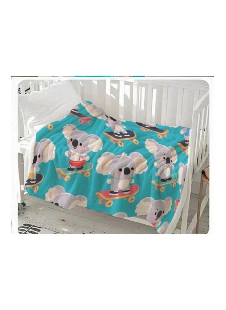 Children's or student cartoon flannel thin blanket (warm and comfortable, suitable for sleep, games) 100cm*150cm