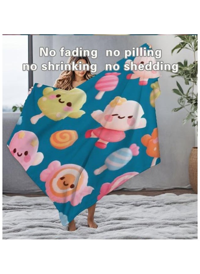 Children's or student cartoon flannel thin blanket (warm and comfortable, suitable for sleep, games) 100cm*150cm - 44