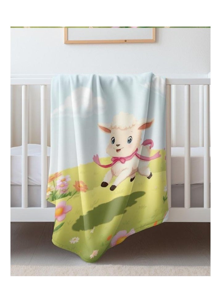 Children's or student cartoon flannel thin blanket (warm and comfortable, suitable for sleep, games) 100cm*150cm - 427