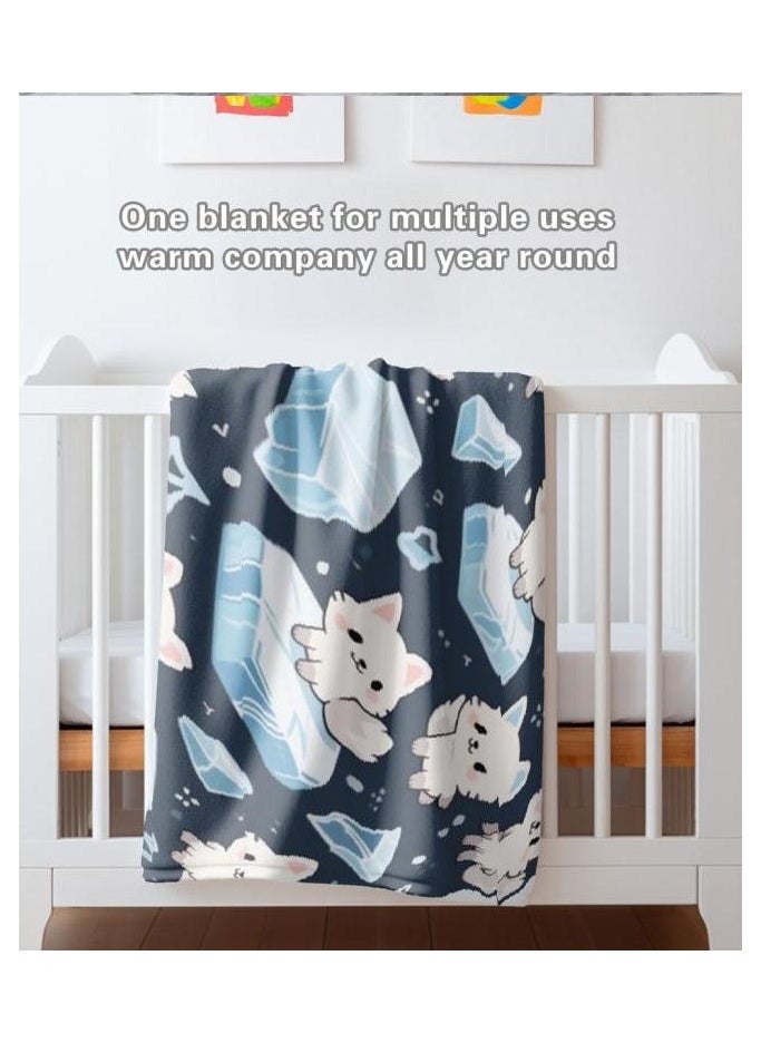 Flannel thin blanket (warm and comfortable, suitable for sleep, gaming, dust removal and sandproof) 150cm*200cm - 243