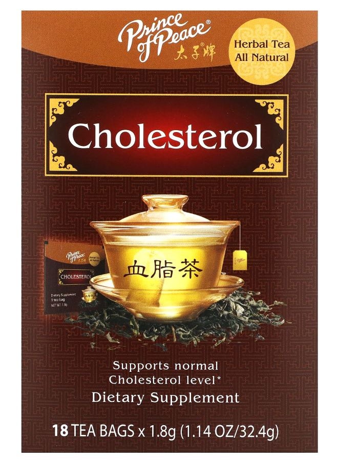 Herbal Tea Cholesterol 18 Tea Bags 1.14 oz (32.4 g)