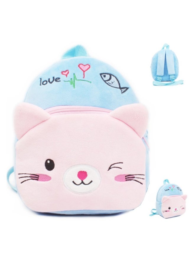 Cute little schoolbag Baby backpack plush bag 1 year old 2 years old little girl cartoon bag