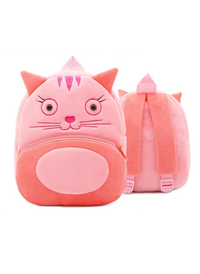 Cute cartoon kids backpack Backpack kindergarten plush backpack animal cat