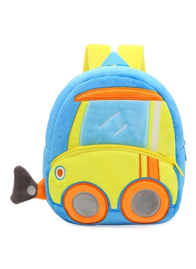 Engineering car excavator Dump car cartoon plush backpack boys and girls bags Backpack backpack Bulldozer