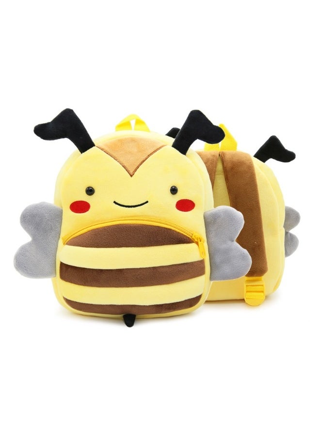 Cute cartoon kids backpack backpack kindergarten plush backpack animal bee