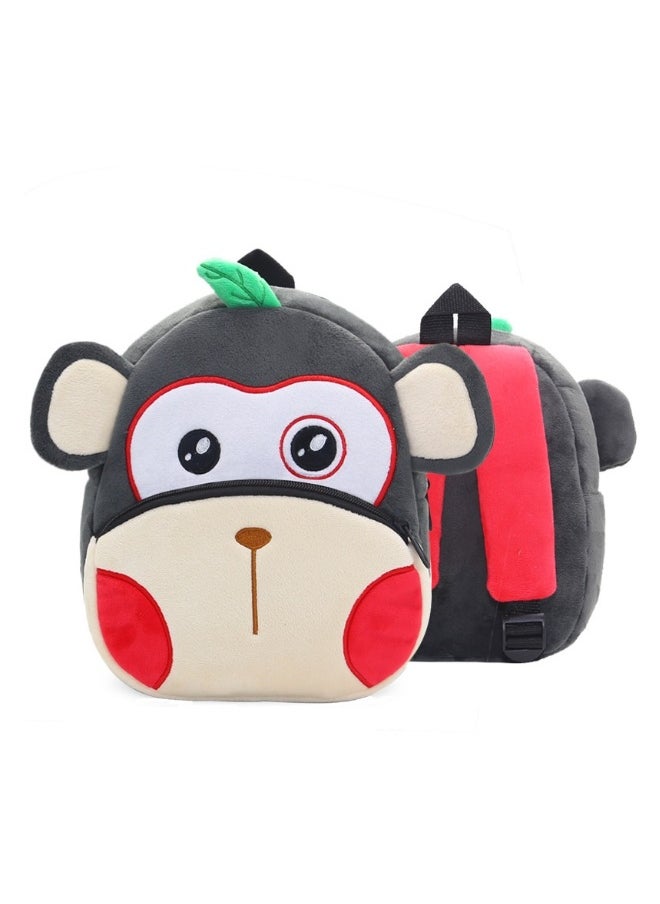 Cute cartoon children backpack backpack kindergarten plush backpack animal monkey