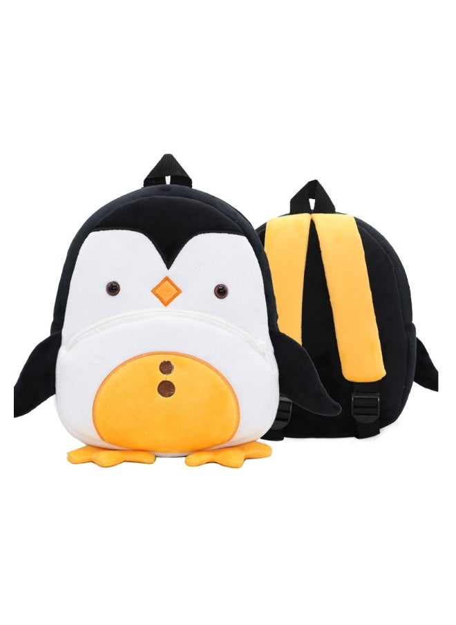 Cute cartoon children backpack backpack kindergarten plush backpack animal penguin