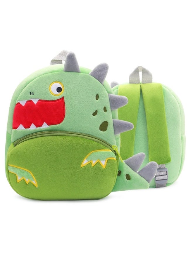 Cute cartoon kids backpack backpack kindergarten plush backpack animal big mouth dinosaur