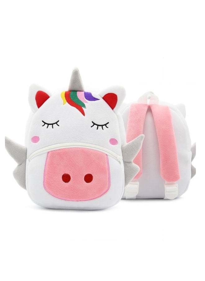 Cute cartoon kids backpack backpack kindergarten plush backpack animal unicorn
