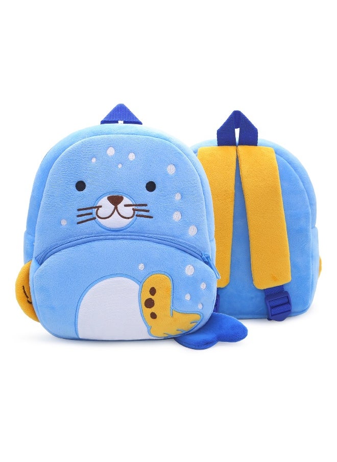 Cute cartoon kids backpack Backpack kindergarten plush backpack animal seal