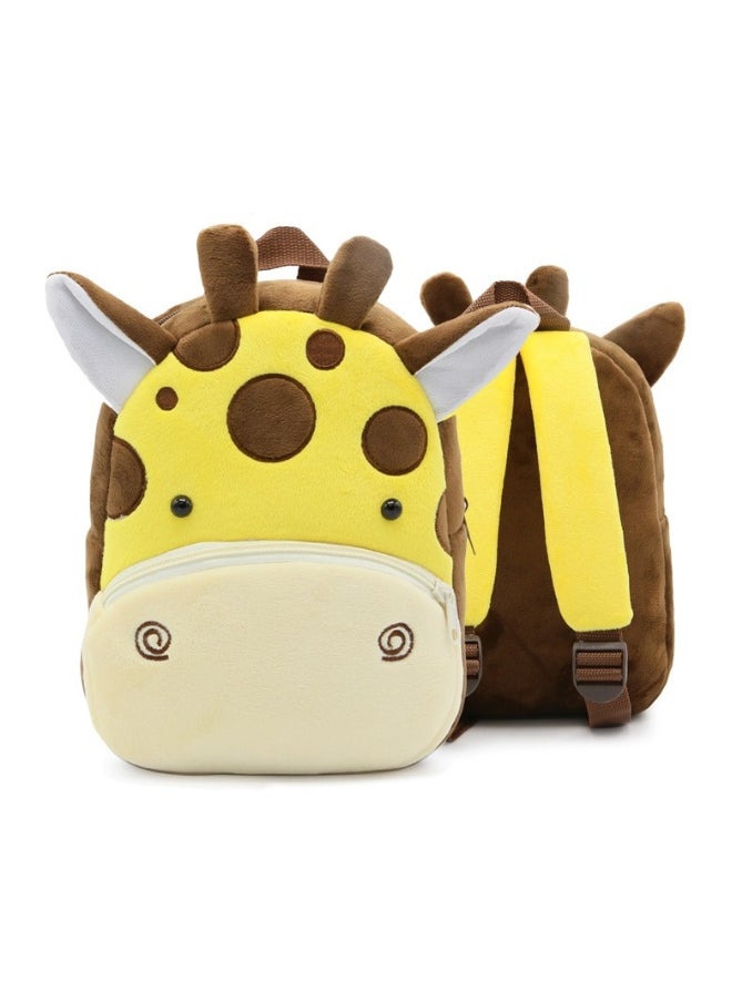 Cute cartoon children backpack backpack kindergarten plush backpack animal giraffe