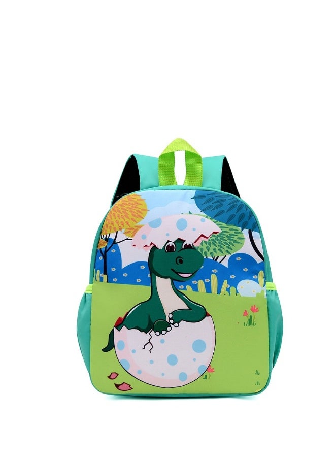 Kindergarten green dinosaur backpack