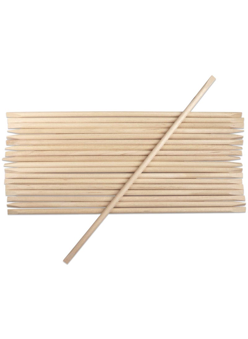 Beauticom USA Base Cuticle Wood Stick Pusher Manicure 7 in Length 18 Diameter 144 pieces