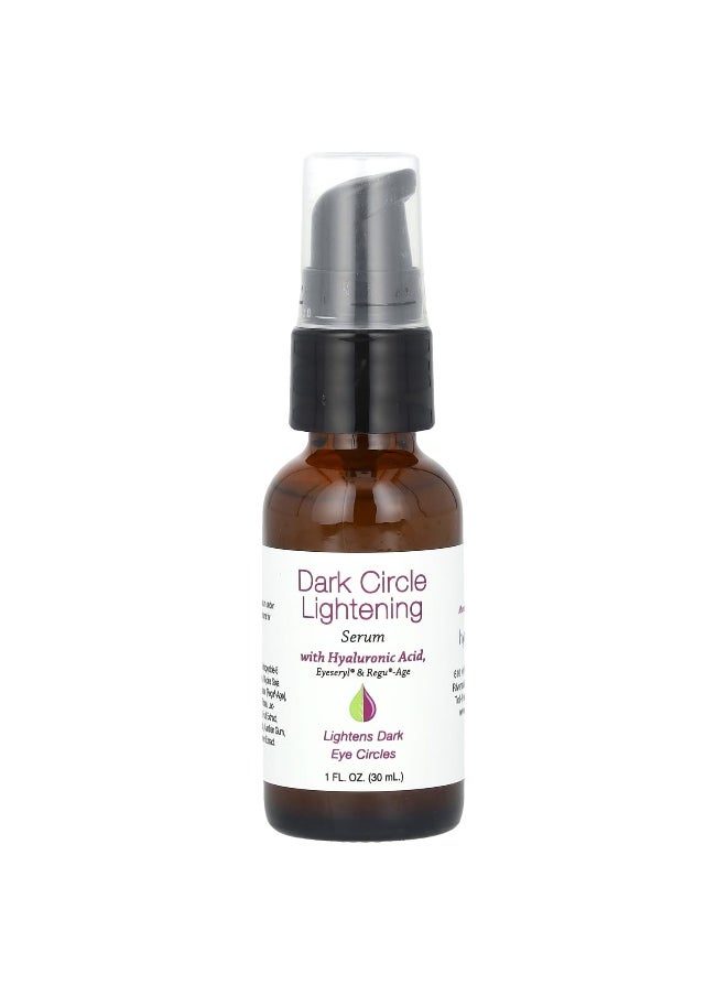 Hyalogic, Dark Circle Lightening Serum with Hyaluronic Acid & Eyeseryl & Regu-Age, Fragrance Free, 1 fl oz (30 ml)