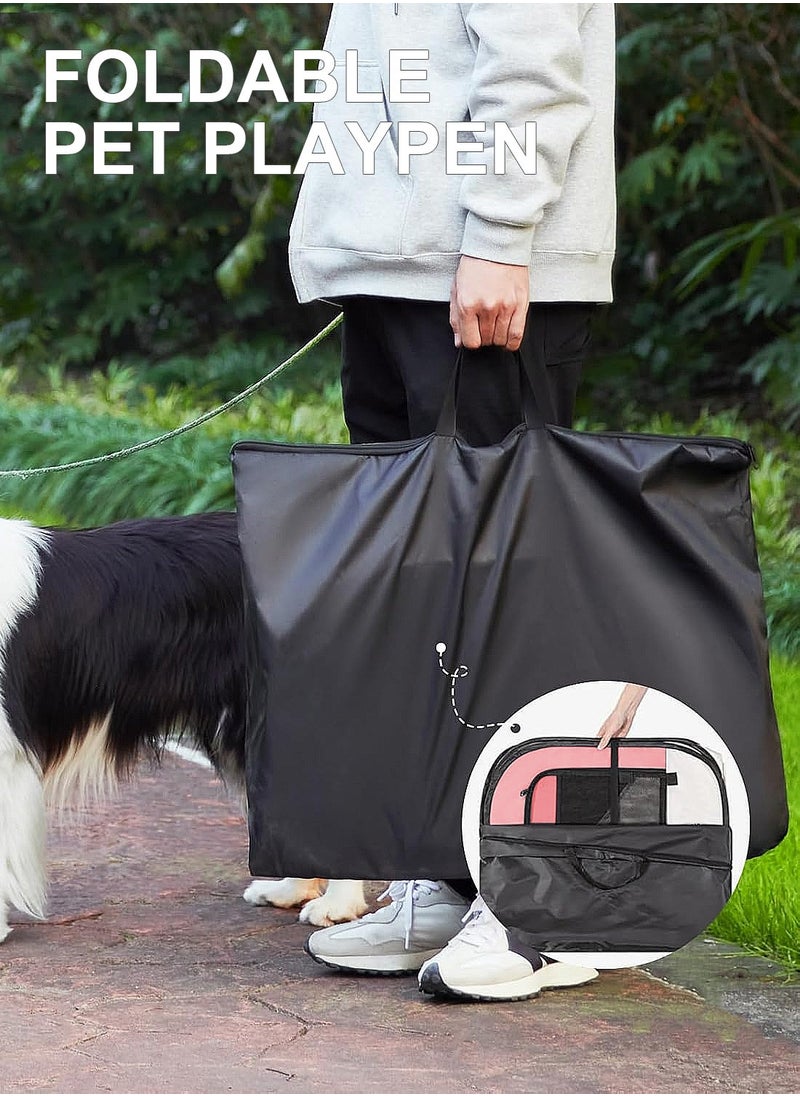 Foldable Dog Cage Pet Tent Cat Cage Dog Playpen Pet Playpen for Cat 91*91*58CM