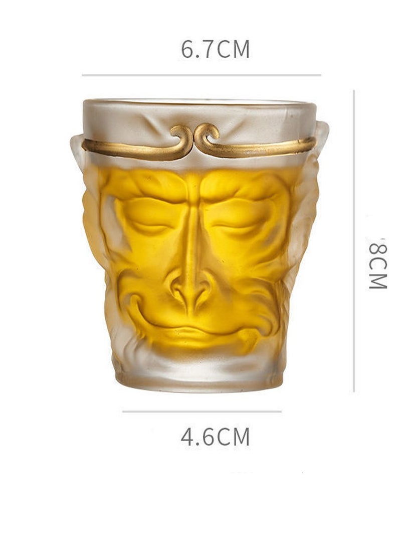 Black Mythology Wukong Cup Sun Wukong Tea Cup Exquisite Glass Cup Personalized Crystal Cup Water Cup Monkey King Master Cup