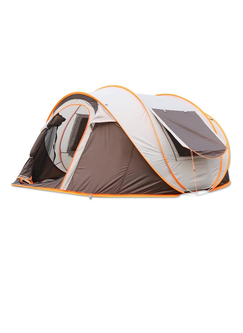 Camping tent, automatic instant tent, 3-4 seat camping tent, quick and easy installation, waterproof and windproof tent, suitable for picnic hiking camping