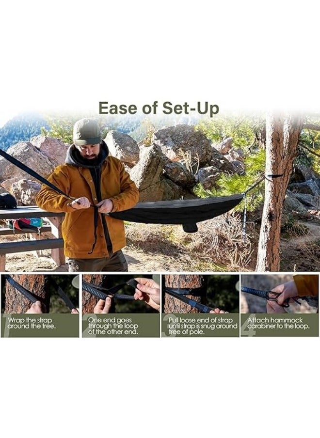 Camping Hammock Double u0026 Single Portable Hammocks Camping Accessories for Outdoor, Indoor, Backpacking, Travel, Beach, Backyard, Patio, Hiking