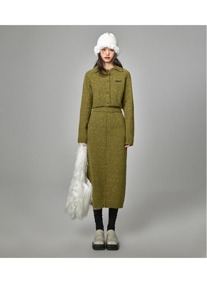 High-grade sense gentle temperament knit suit skirt