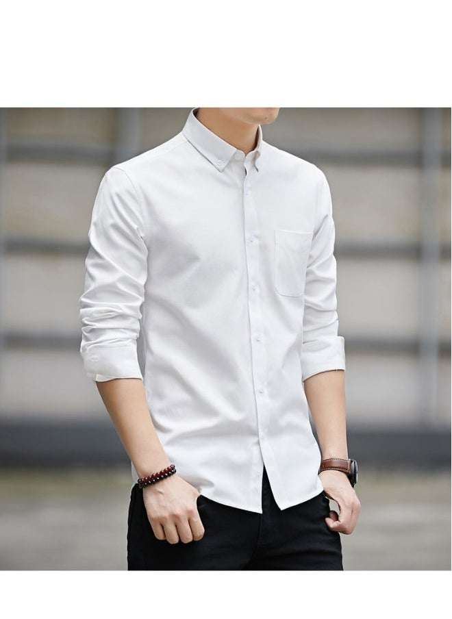 Oxford long sleeve simple shirt