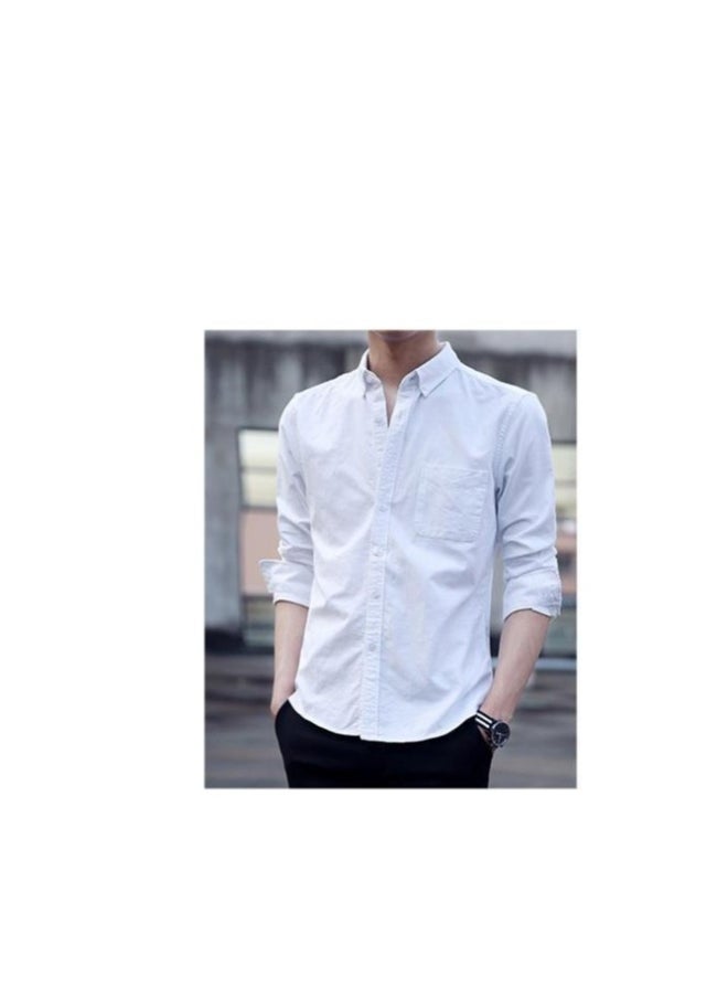 Oxford long sleeve simple shirt