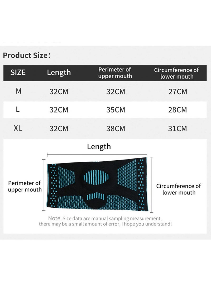 2 Pack Sports Knee Pads Silicone Knitted Outdoor Basketball Protection, Leg Covers, Running Fitness Squat Knee Protector Knee Braces For Knee Pain,knee Brace,knee Sleeves