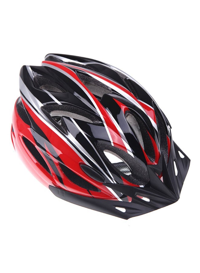 Integrally-Molded Sports Cycling Helmet With Visor
