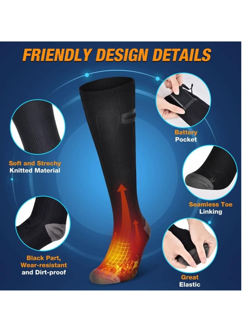 Heatable socks, warm winter socks, warm motorcycle socks, skiing, foot warmers, universal washable socks, outdoor socks, horseback riding, camping, hiking
