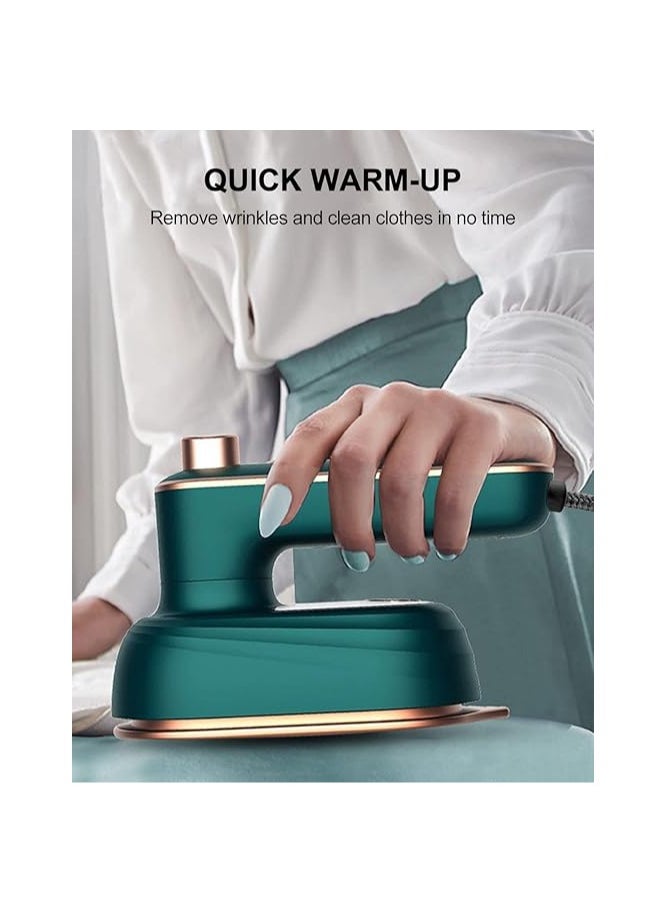 Mini Ironing Machine Handheld Can Be Rotated 180 Degrees, Travel Iron for Clothes, Professional Household Fast Heating Wired Small Electric Iron, Portable Heat Press Clothing Iron Machine