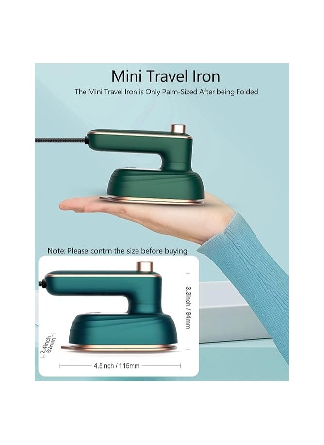 Mini Ironing Machine Handheld Can Be Rotated 180 Degrees, Travel Iron for Clothes, Professional Household Fast Heating Wired Small Electric Iron, Portable Heat Press Clothing Iron Machine