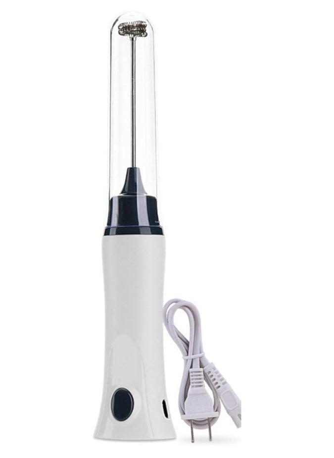 Rechargeable Eggbeater Handheld Stainless Milk Frother Foamer Blender Coffee Mixer with Charging Cable