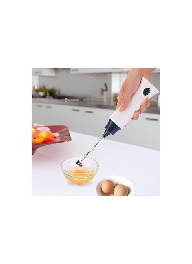 Rechargeable Eggbeater Handheld Stainless Milk Frother Foamer Blender Coffee Mixer with Charging Cable