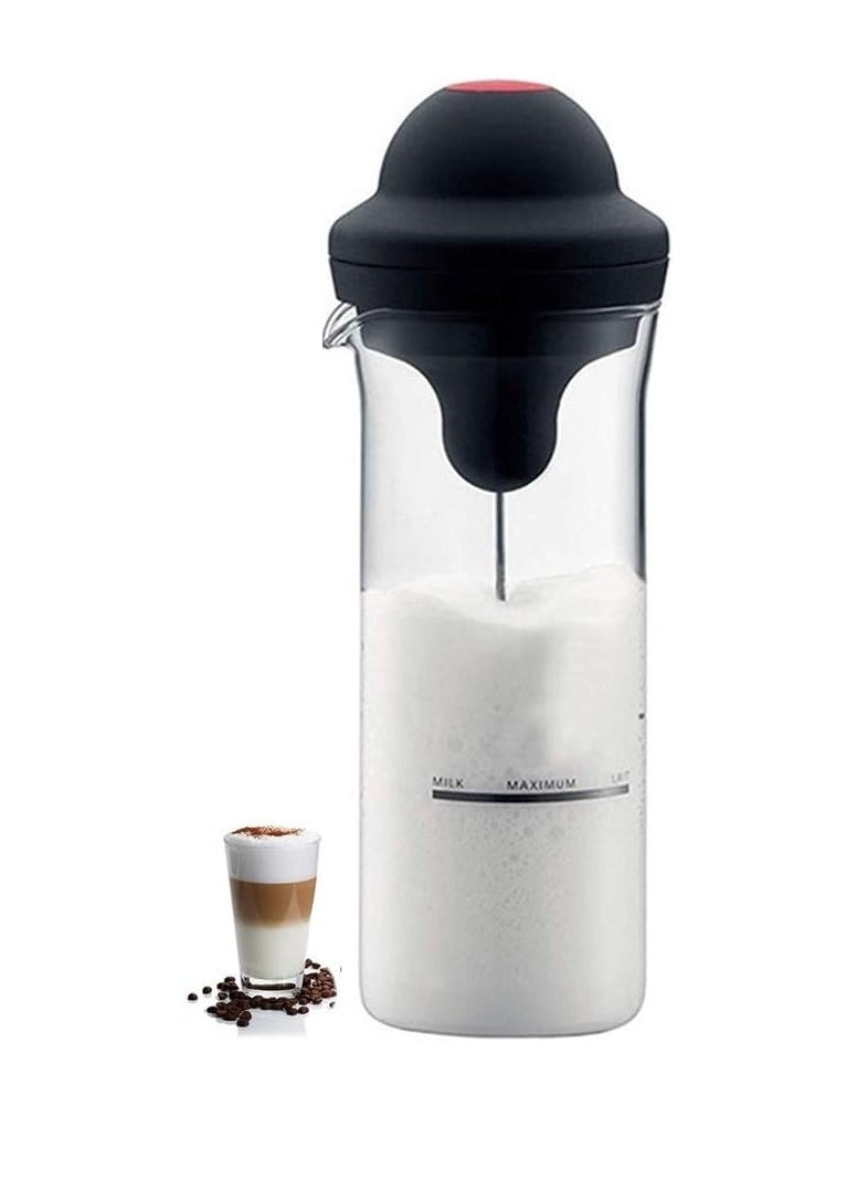 Milk frother Electric foamer Coffee Foam Maker Milk Shake Mixer Battery Operated Latte Cappuccino Frothing Pitcher Coffee frother Whisk Machine Large Milk frother jug Cup