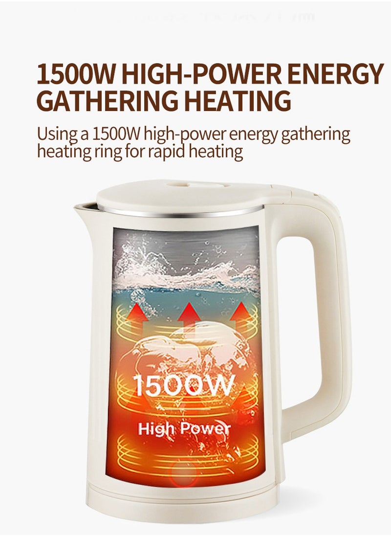 1.5L Electric Kettle, 360-Degree Swivel Base w/Automatic Safety Shutoff/Ideal for Boiling Water, Milk, Tea, 1500 W