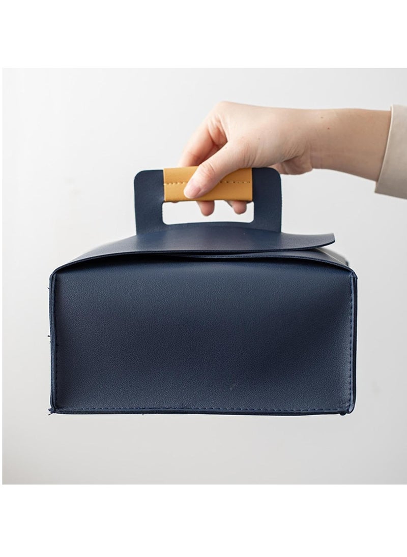 Storage Box Portable Travel Tea Set One Pot Four Cup Ceramic Tea Set-Lifting beam kettle black