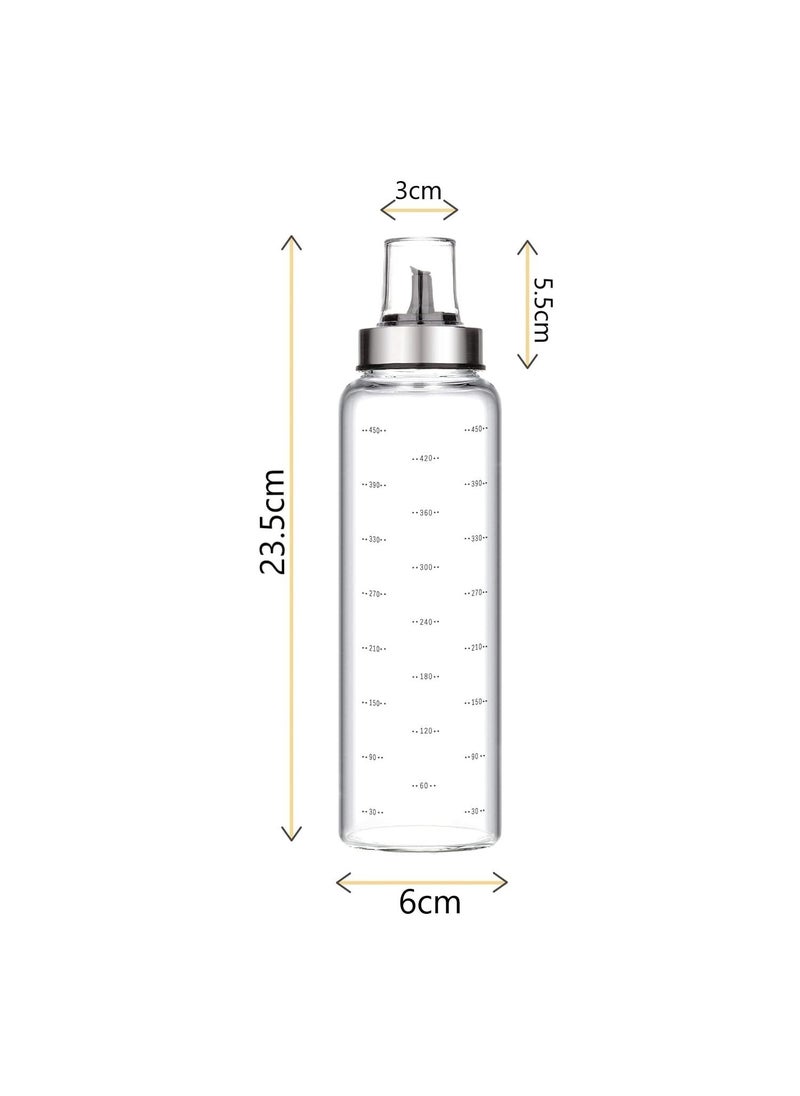 Baskety Glass Borosilicate Jar with Lid - 500 ml, 1 Pieces, Clear