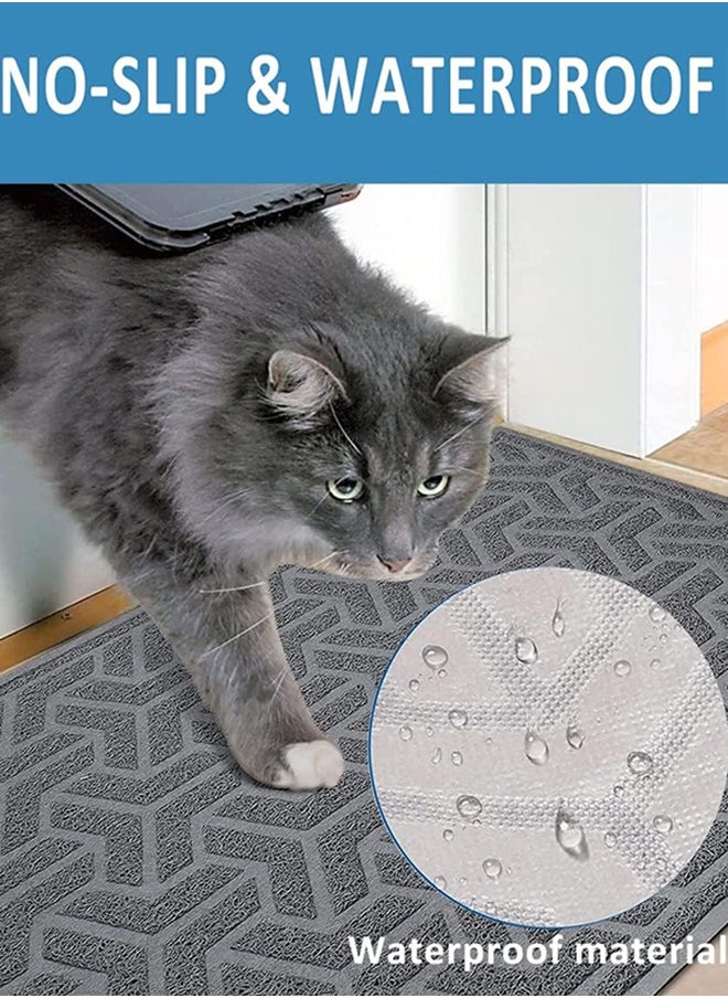 Cat Litter Mat, XL Super Size, Phthalate Free, Easy to Clean, 90 * 60cm, Durable, Soft on Paws, Large Litter Mat.