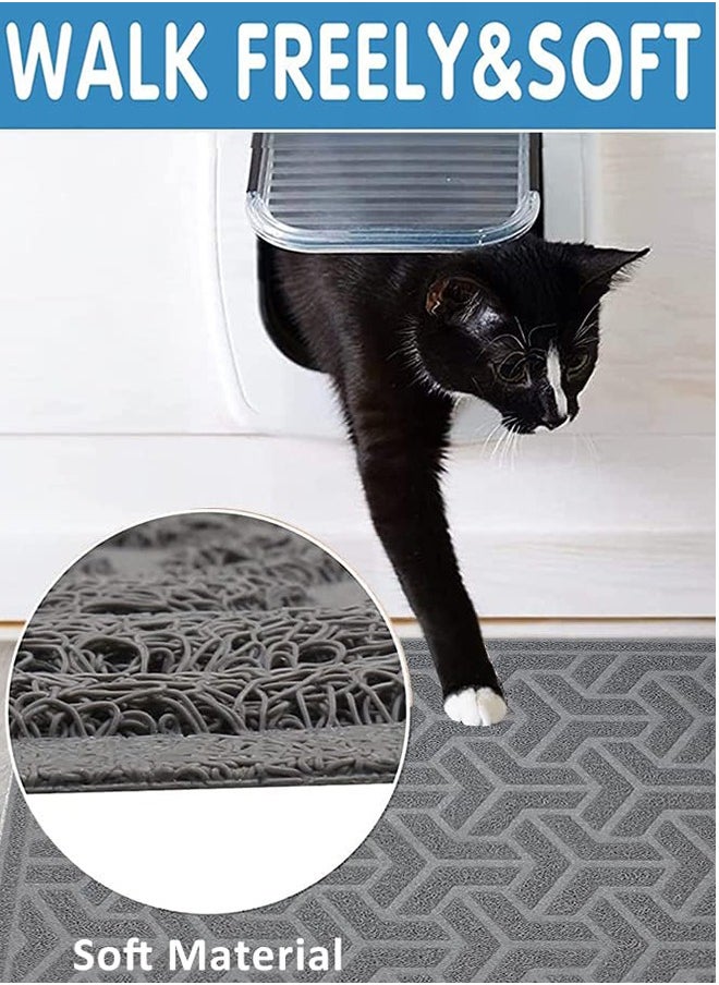 Cat Litter Mat, XL Super Size, Phthalate Free, Easy to Clean, 90 * 60cm, Durable, Soft on Paws, Large Litter Mat.