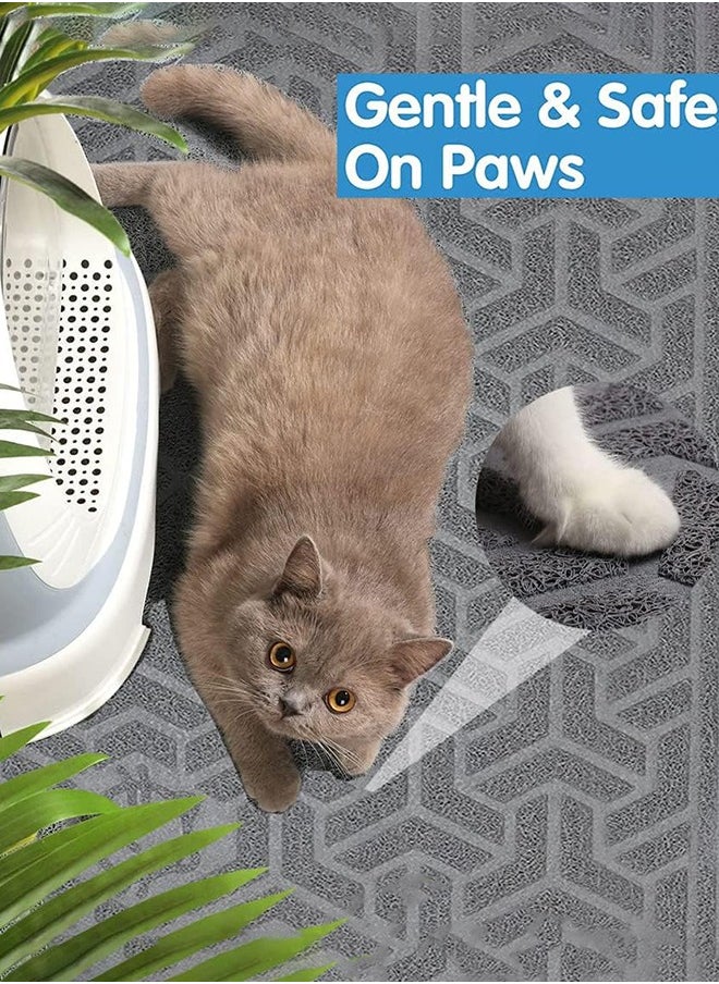 Cat Litter Mat, XL Super Size, Phthalate Free, Easy to Clean, 90 * 60cm, Durable, Soft on Paws, Large Litter Mat.