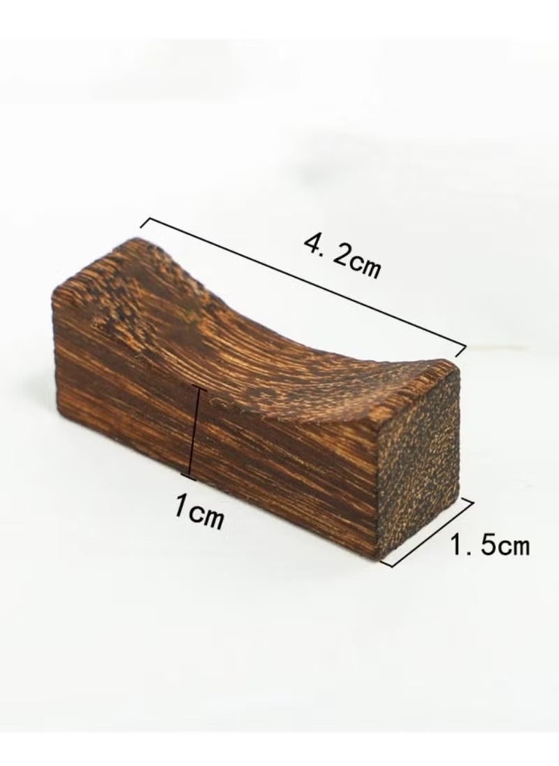 10PCS Wooden Chopstick Rests and Holders for Home, Hotel, Resta, urant Natural Premium Chopsticks Holders, Spoon Fork Knife Stand Rack Set
