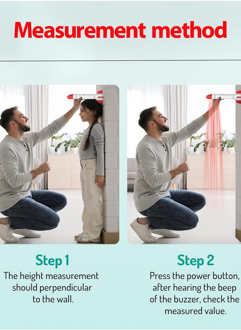 Height Meter - Wireless Ultrasonic - Smart Digital Height Meter for Kids with LED Screen