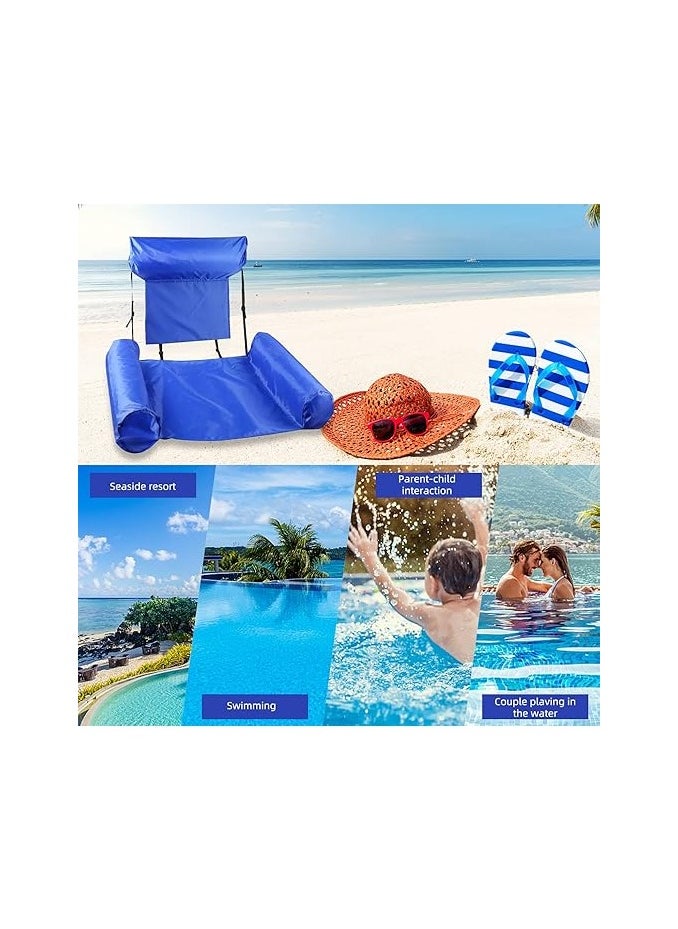 Pack of 2 Air Mattress Pool Inflatable Water Hammock Swimming Bed Water Hammock Lounge Chair Swimming Pool for Adults and Children Beach