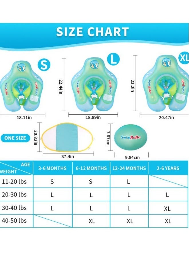 Baby sunscreen swim ring, size S