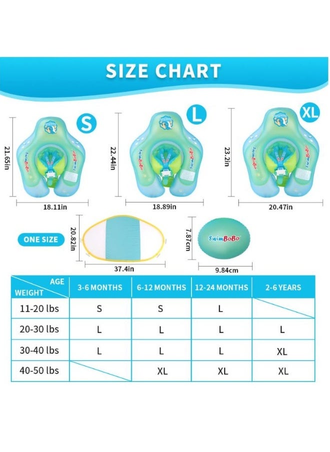 Baby sunscreen swim ring, size XL
