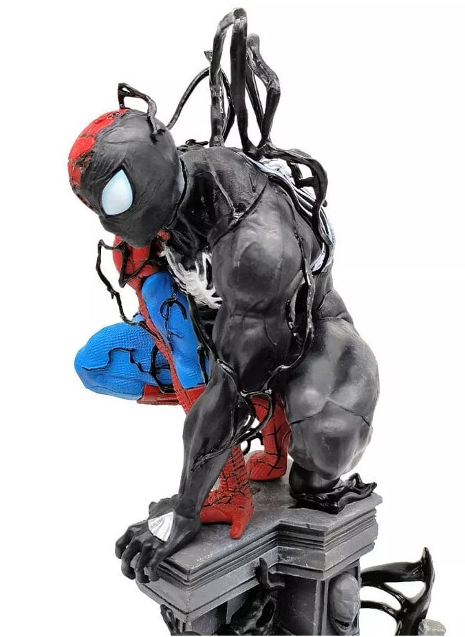 Spider Man Statue Figure LED 15in PVC Statue Model