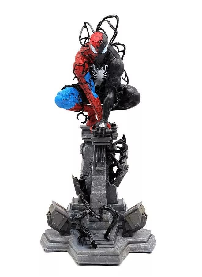 Spider Man Statue Figure LED 15in PVC Statue Model