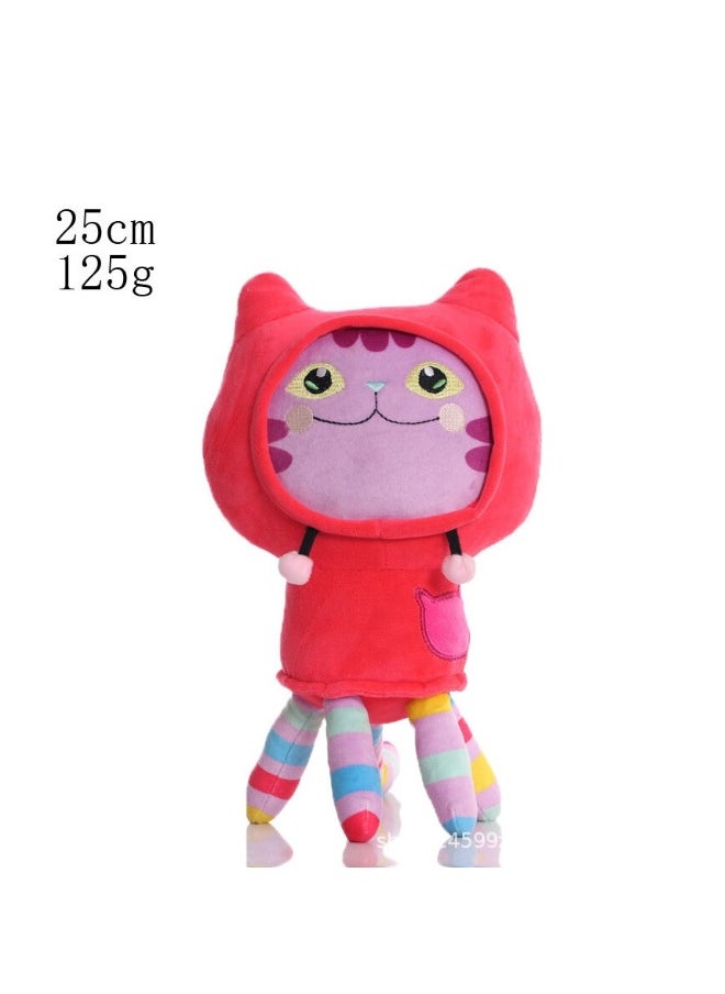 Dollhouse plush toys  Red hat kitten
